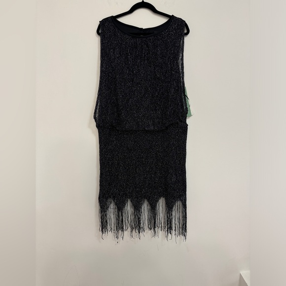 Scarlett Dresses & Skirts - Scarlet women’s black sparkly fringe new with tags dress